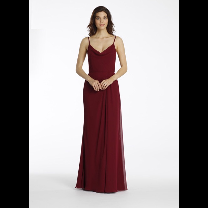 Hayley Paige Style #5552 Burgundy Sz 12